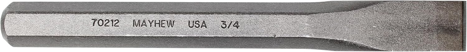 Mayhew Select 10602 3/4-by-7-Inch Cold Chisel, Black