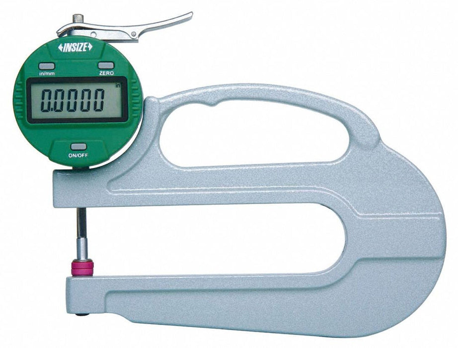 INSIZE 2872-10 Electronic Thickness Gage, Resolution 0.0005", 0" - 0.4"