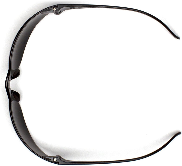 Pyramex S4175S Intruder Safety Eyewear Clear Frame Full Foam Padding Clear Anti-Fog Lens Standard Blue Mirror Lens/Blue Mirror Frame