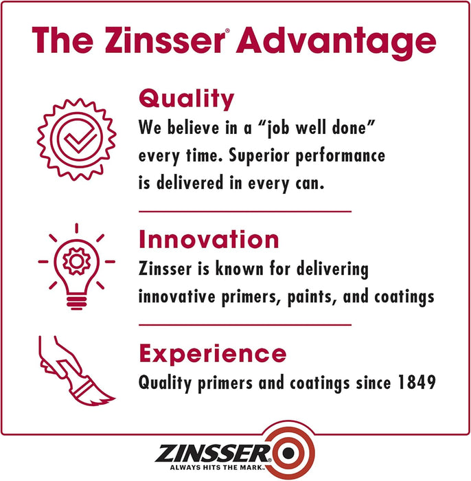 qt Zinsser 276087 White Zinsser, Mold Killing Primer Water-Based Mold Killing Primer