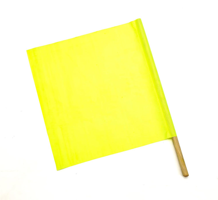 Mutual Industries 14994-139-2436 Vinyl Highway Safety Flags, Lime, 24" x 24" x 36" (Pack of 10)
