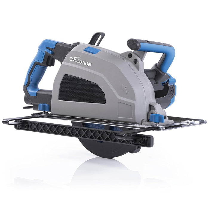 Evolution S210CCS Metal Cutting Circular Saw | 8-1/4" Blade | Cuts Steel Clean & Cool | Adjustable 3" Depth | Chip Collector | No Heat Burr or Sparks | High Torque Motor | TCT Blade Included