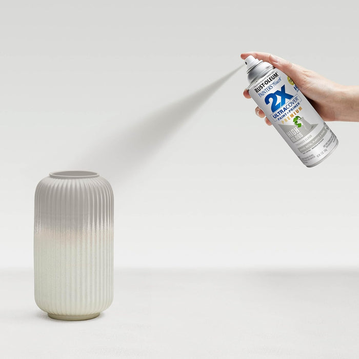 Rust-Oleum 355060 Painter's Touch 2X Ultra Cover Spray Paint, 12 oz, High Gloss Thunder Cloud (Pack of 1)