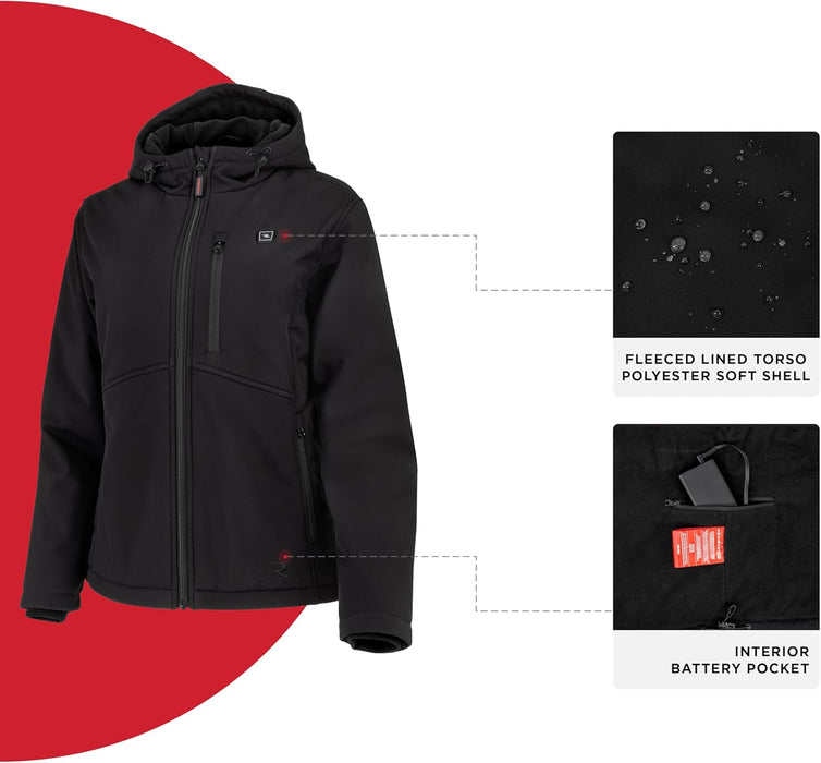 Radians Women's Standard Heated Apparel-Jackets, Black