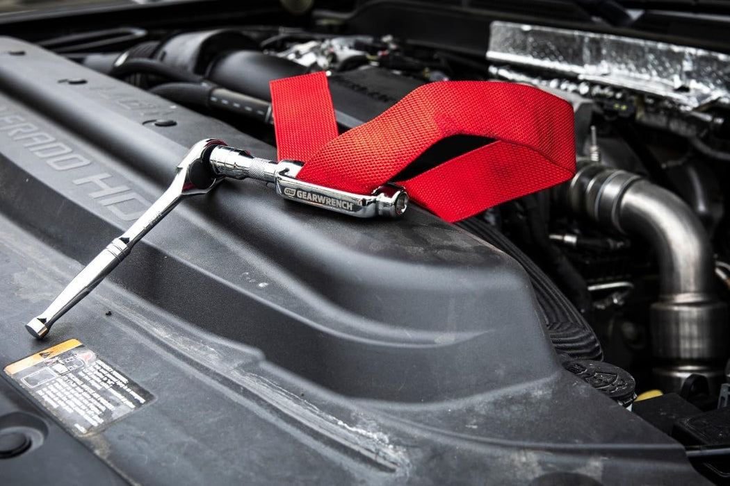 GEARWRENCH 3529D Heavy-Duty Oil Filter Strap Wrench, 3/8" & 1/2" Drive