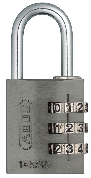 ABUS 145/30 Aluminum Black Combination Padlock