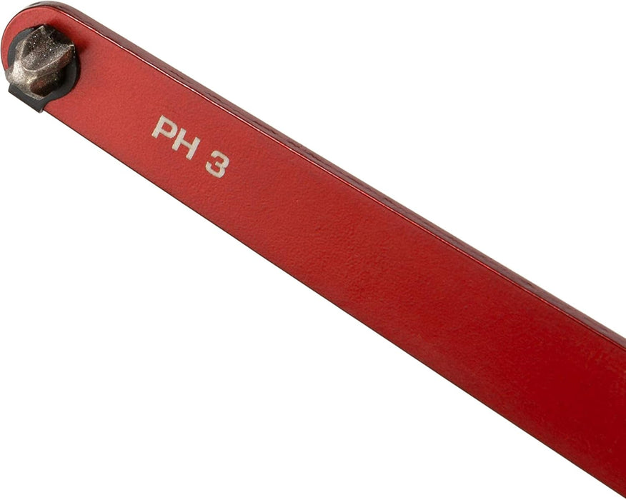 Steelman 78944 Pro 7-Piece, Low Profile Phillips and Slotted Screwdriver Set, Diamond-Tipped, SL3/16, SL1/4, SL5/16, PH0, PH1, PH2, and PH3 Sizes, Nylon Storage Case Included