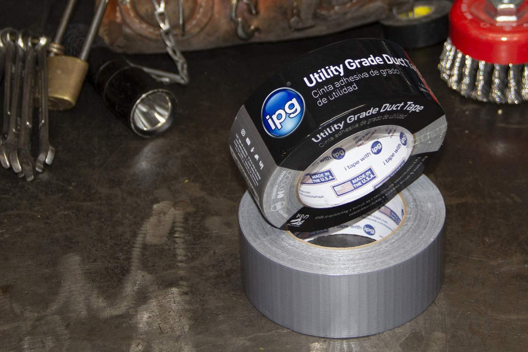 IPG 6560 Utility Grade Duct Tape 1.88" x 55 yd, Silver (Single Roll)