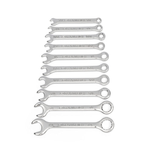 GEARWRENCH 86560 10 Piece SAE Midget Combination Wrench Set