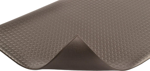 Notrax 419 Diamond Sof-Tred with Dyna-Shield 2' x 60' x 1/2" Anti Fatigue Mat, Slip Resistant Diamond Textured Surface, Ideal for Industrial and Commercial Workplaces, Black, 419R0024BL Black 2'W x 60'L Diamond Textured Surface