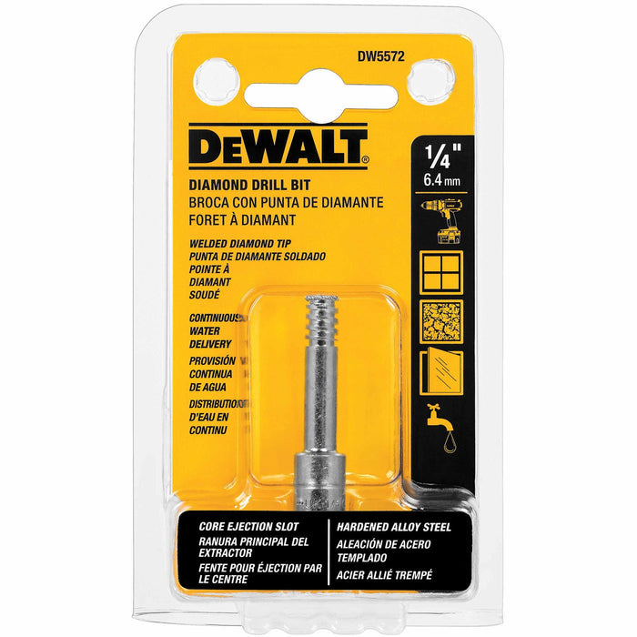 DEWALT DW5572 Tile Drill Bit, Diamond Tip, 1/4-Inch