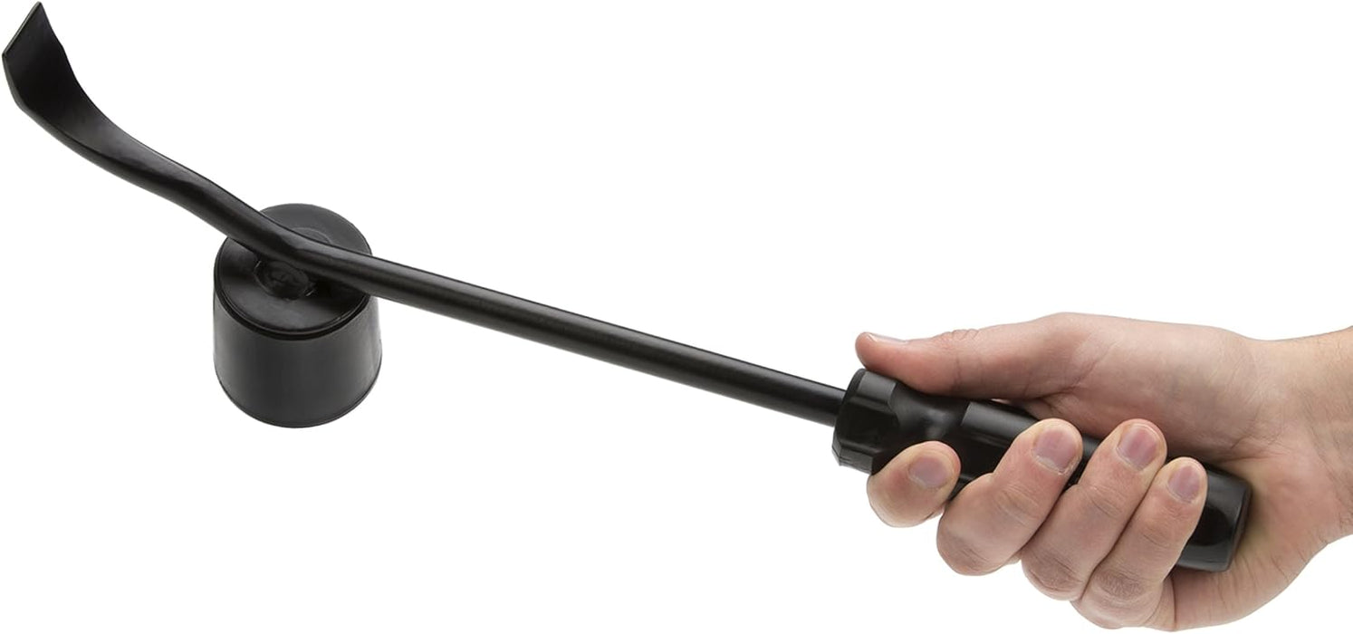 Steelman (75031) Hubcap Remover Tool for Auto Mechanics, Heavy-Duty Steel, Large Rubber Hammer Face, Wide Prying Blade, Secure Grip