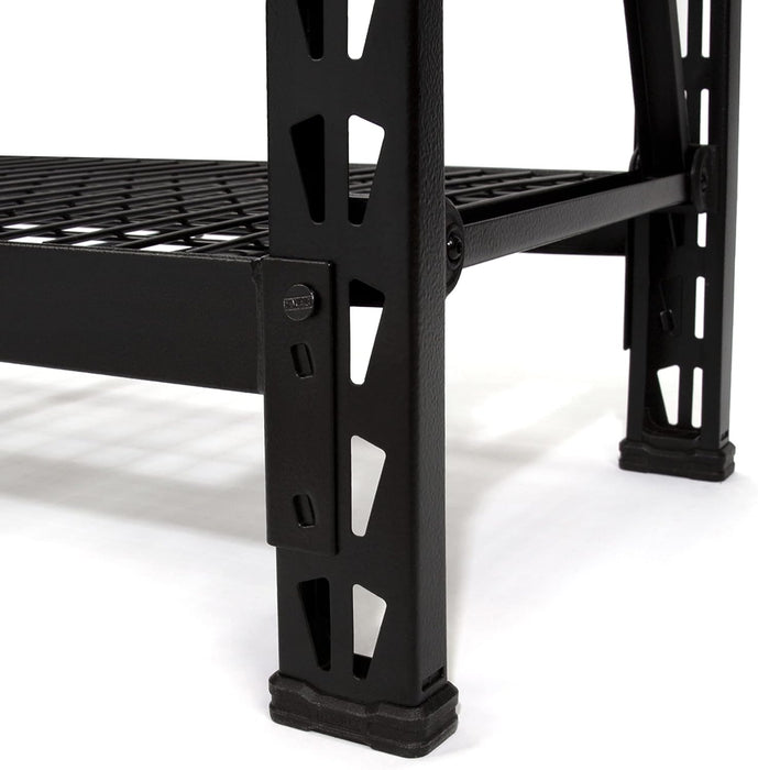 DEWALT DXST4500BLK-W 4-Foot Tall, Black Frame 3 Shelf Industrial Storage Rack