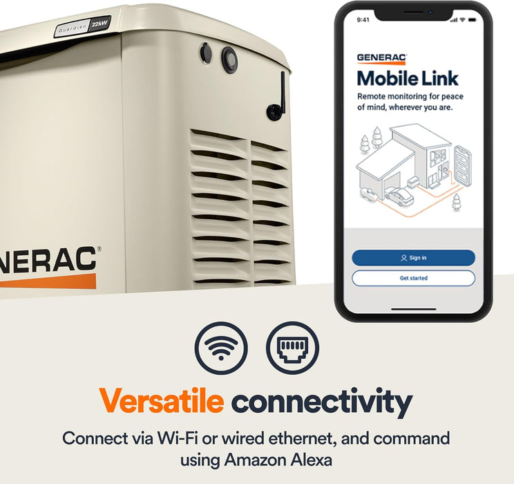 Generac 7170 Mobile Link Wi-Fi & Ethernet Device, Remote Monitoring and Control for Enhanced Generator Management