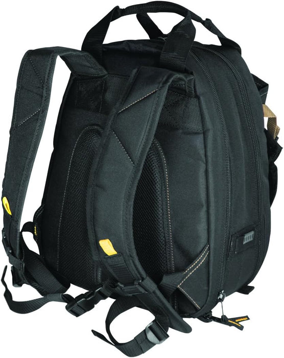 CLC Work Gear 1134 Carpenter's Tool Backpack, 44 Pockets, Padded Back Support, Black 44 Pocket Tool Backpack