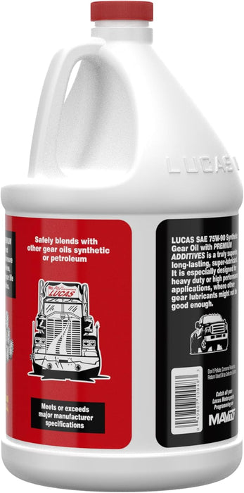 Lucas Oil 10048 Synthetic SAE 75W-90 Gear Oil - 1 Gallon