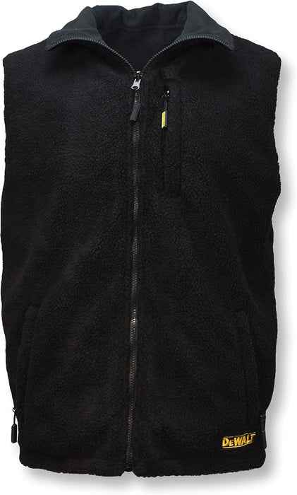 DEWALT Unisex Reversible Heated Fleece Vest Kit, Black, XL - DCHV086BD1
