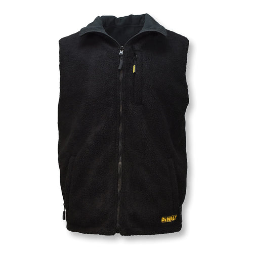DEWALT Unisex Reversible Heated Fleece Vest Kit, Black, XL - DCHV086BD1