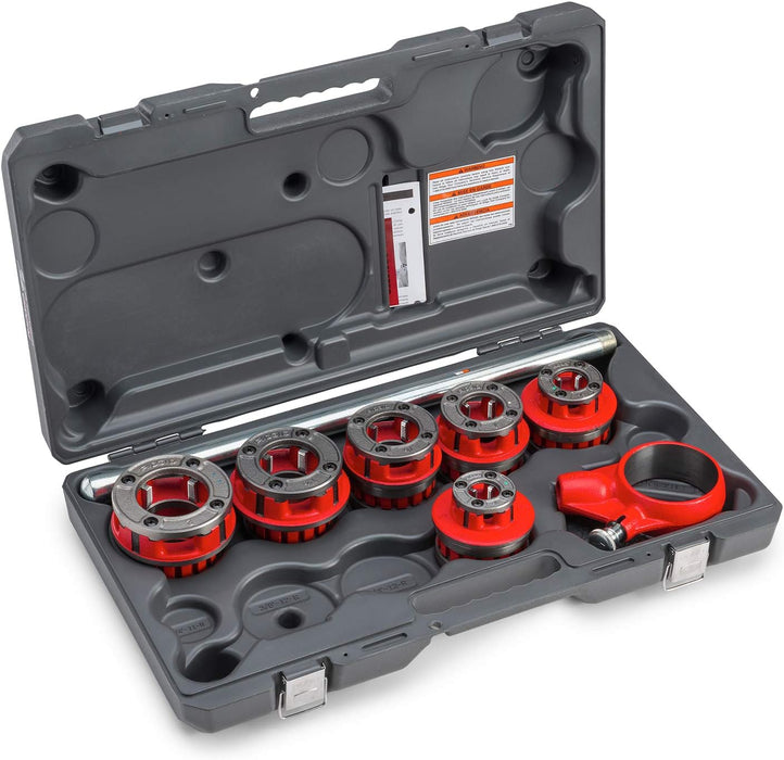 RIDGID 36475 Model 12-R Exposed Ratchet Pipe Threader Set with Carrying Case Small