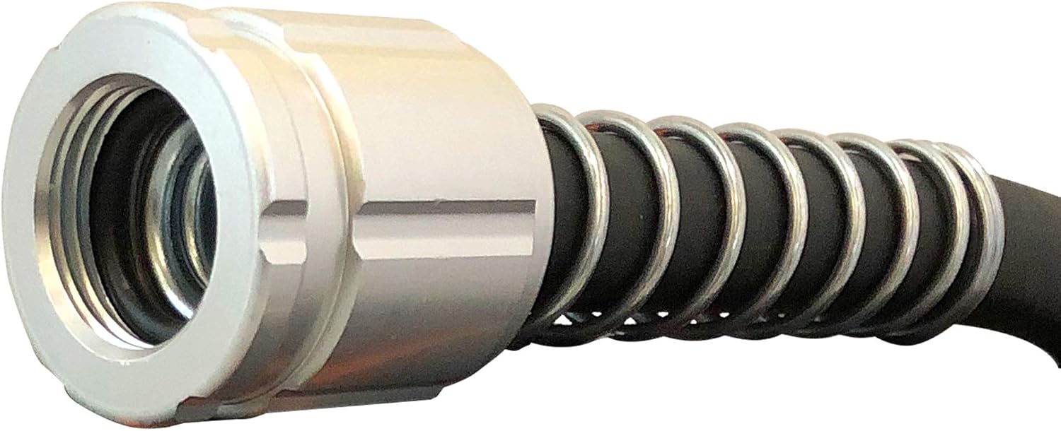 Flexon Flextreme Pro 5/8" x 100ft Performance Rubber Garden Hose, Heavy-Duty, Kink-Resistant, All-Weather Flexibility, Industrial-Grade Couplings