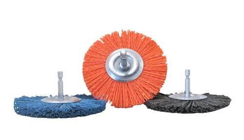 Dico 7500043 Nyalox 4" Wheel Brush Kit, 3 piece
