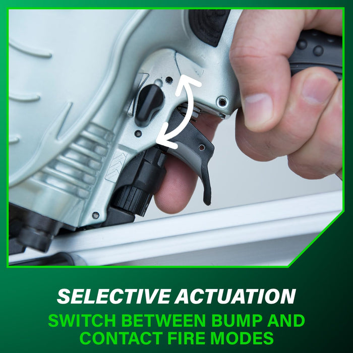 Metabo HPT (NR90ADS1M) Framing Nailer, Pro-Preferred Framing Tool For Flooring, Truss Build-Up, Roof Decking, and Housing Construction, Quick Switch Nailing, 3-1/2" 30° Paper Collated Nails