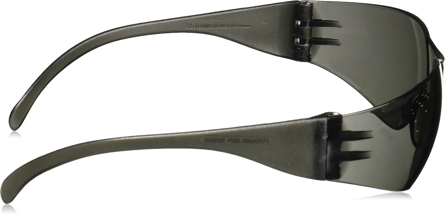 Pyramex Intruder Safety Eyewear Clear Frame Full Foam Padding Clear Anti-Fog Lens Standard Gray Lens/ Gray Frame