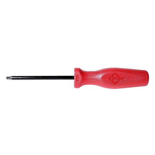 Mayhew Tools 27408 USA Torx Screwdriver, Red, T27 x 4-Inch