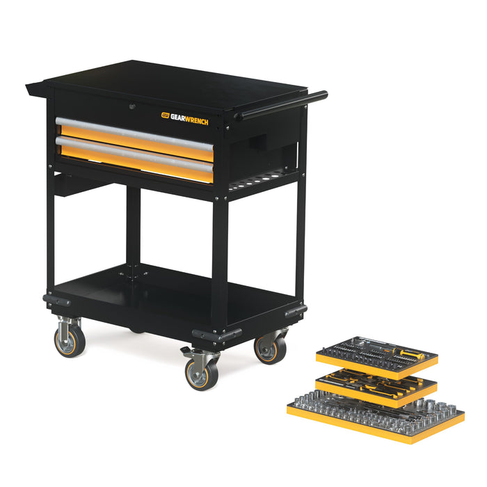 GEARWRENCH MEGAMOD194 194 Piece MEGAMOD Mechanics Tool Set in Modular Foam Trays with Storage Unit