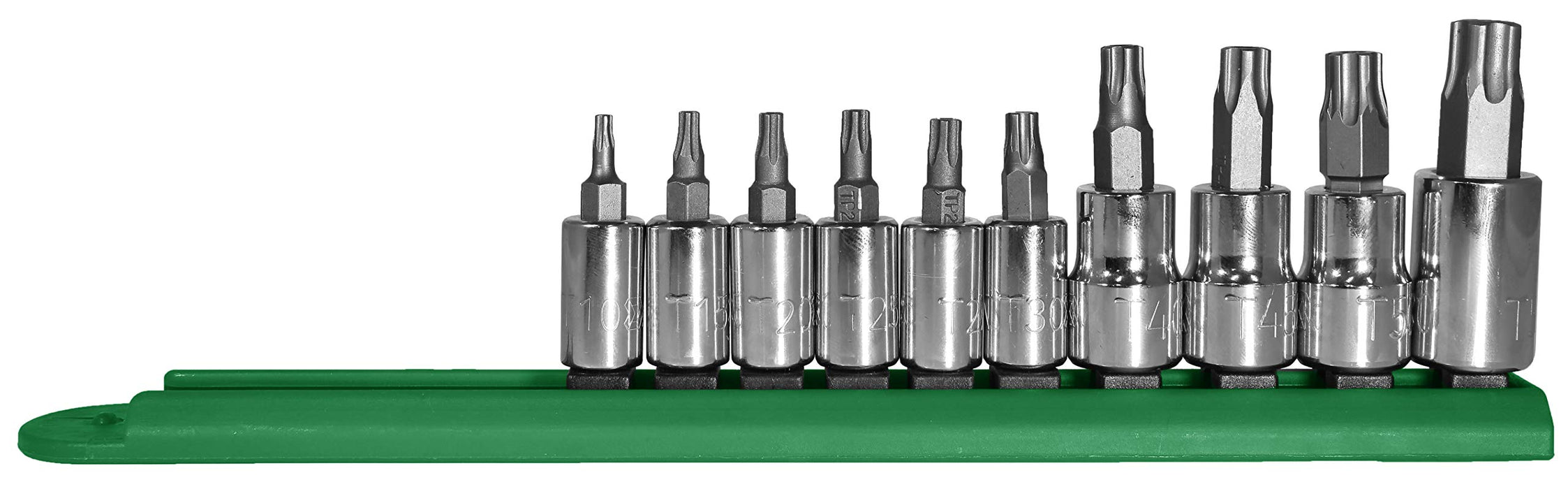 Mayhew Tools 16016 Tamper-proof Torx Plus Socket Bit Set, Chrome Plated, 10-Piece Polished Chrome