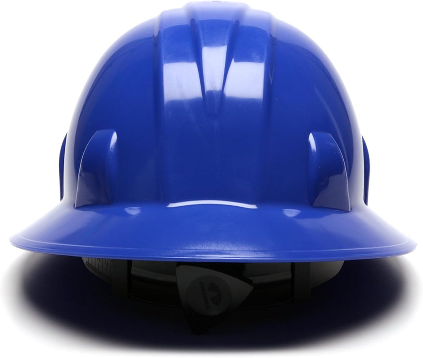 Pyramex HP26160 SL Series Full Brim Hard Hat, 6-Point Ratchet Suspension, Blue
