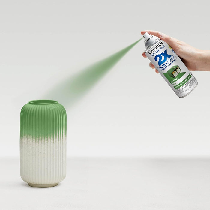 Rust-Oleum 249072 Painter's Touch 2X Ultra Cover Spray Paint, 12 oz, Satin Leafy Green (Pack of 1)