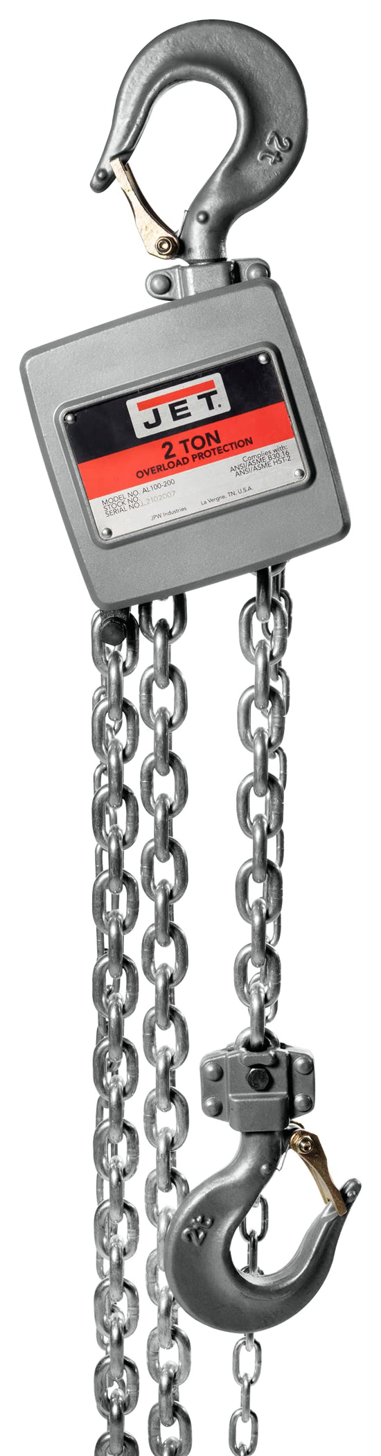 JET Aluminum Hand Chain Hoist AL100 — Contractor Tool Supply, a Vera ...