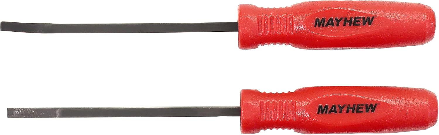 Mayhew Tools 31092 Mini Pry Bar, 2-Piece Set, Red