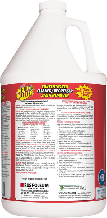 Krud Kutter KK012 Original Concentrated Cleaner/Degreaser Stain Remover, Gallon