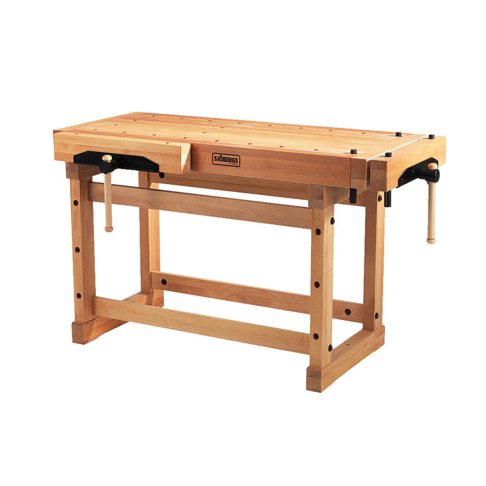Sjobergs SJO-33246 1500 Elite Woodworkers Beech Workbench with Two Large Vices and Endless Options