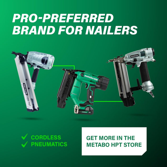 Metabo HPT (NR90ADS1M) Framing Nailer, Pro-Preferred Framing Tool For Flooring, Truss Build-Up, Roof Decking, and Housing Construction, Quick Switch Nailing, 3-1/2" 30° Paper Collated Nails