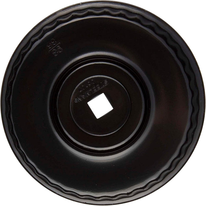 Steelman 06107 93mm x 36 Flute Oil Filter Cap Wrench, 3/8-inch Drive, Low-Profile Design for Confined Space