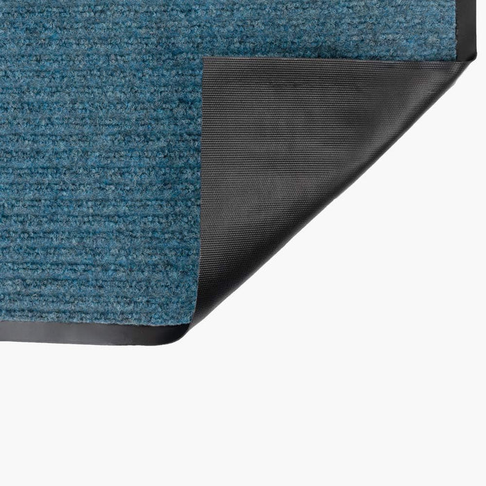 Notrax 109 Brush Step Carpeted Indoor/Outdoor Entrance Mat for Home or Office, 4' X 8', Absorbent Slip Resistant Heavy Duty Entry Mat, Slate Blue, 109S0048BU
