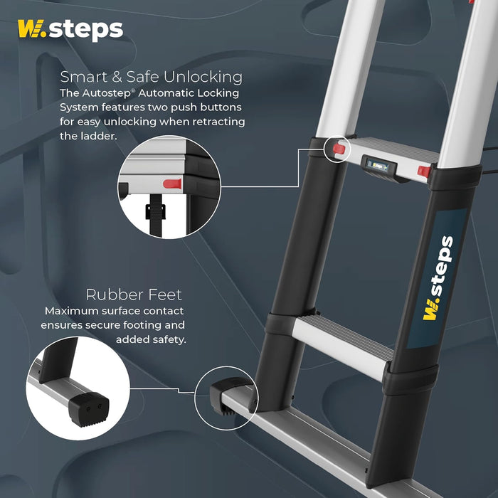 Combi 7.5 FT | Telescopic Combination Ladder, ANSI Type 1A Certified