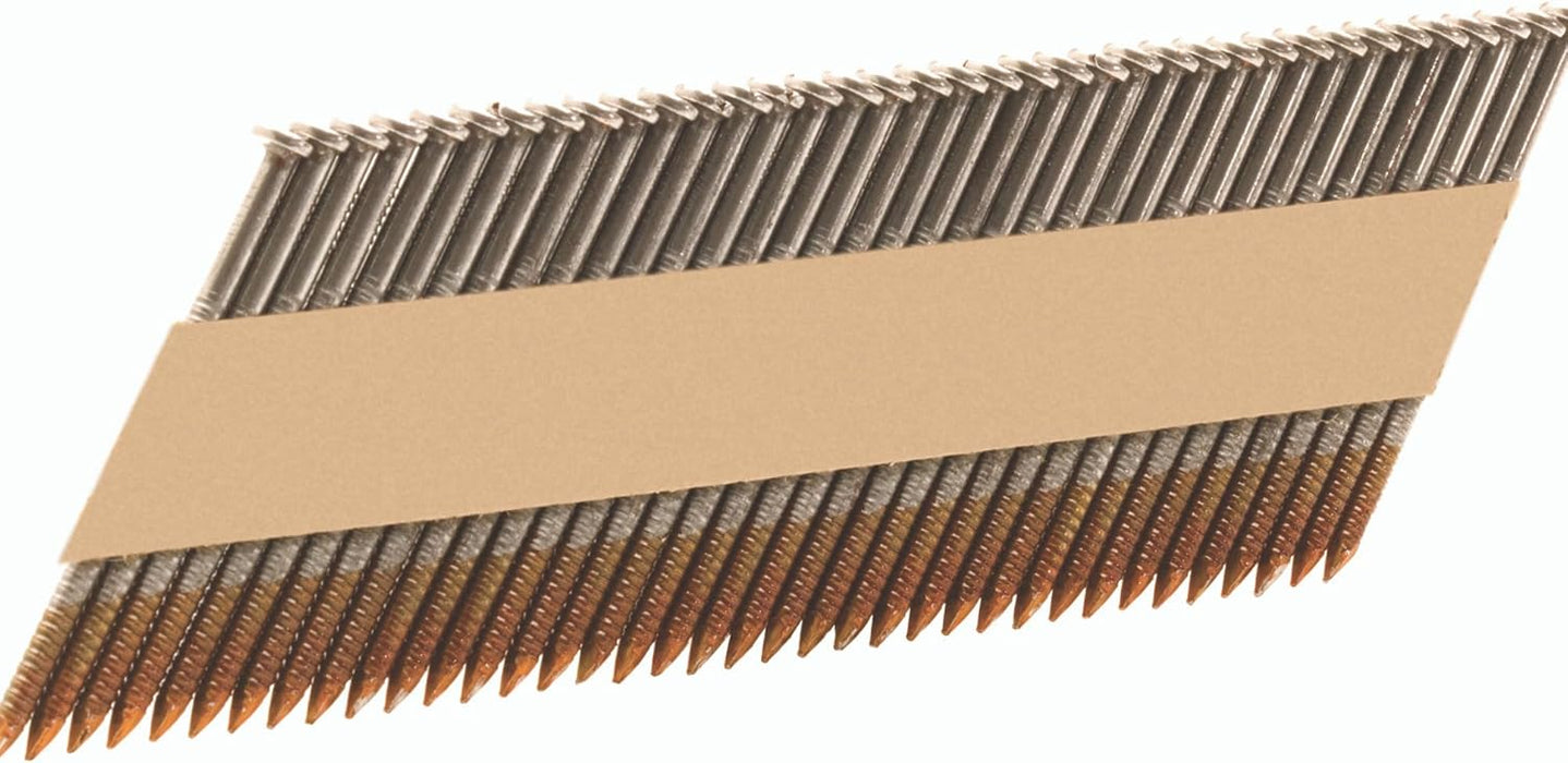 Metabo HPT Framing Nails | 3-in x 0.131-in | 30 Degree | Clipped Head | Bright | Smooth | Collated | 2500-Per Box | 15109HPT