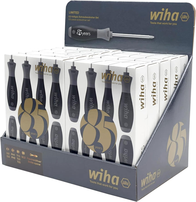 Wiha 85850 8.5 Piece Limited-Edition 85th Anniversary Screwdriver & Bottle Opener Set