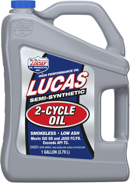 Lucas Oil 10115 Semi-Synthetic 2-Cycle Oil - 1 Gallon Jug
