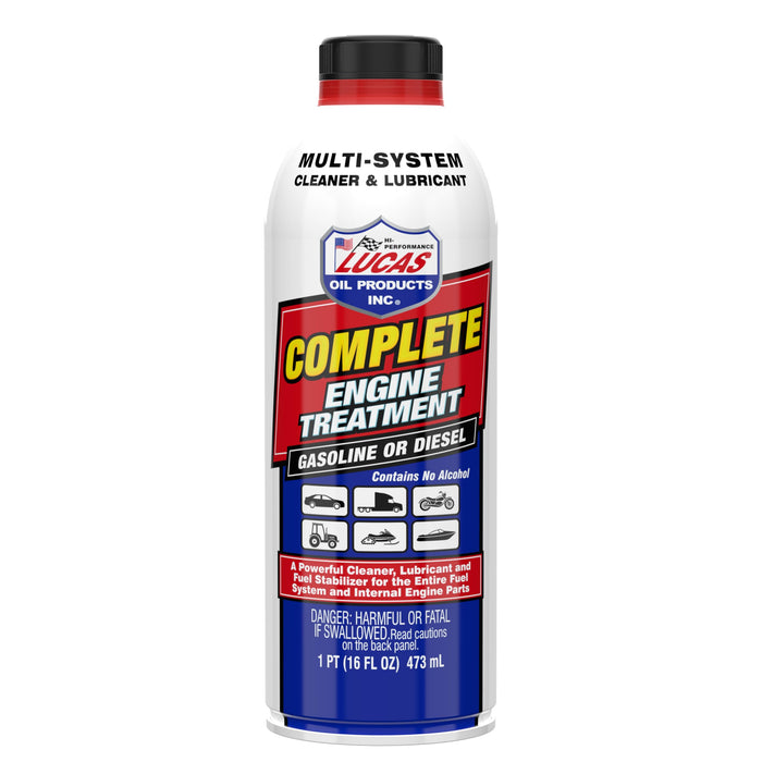 Lucas Oil 10016 Complete Engine Treatment, 16 Ounce (Pack of 12)