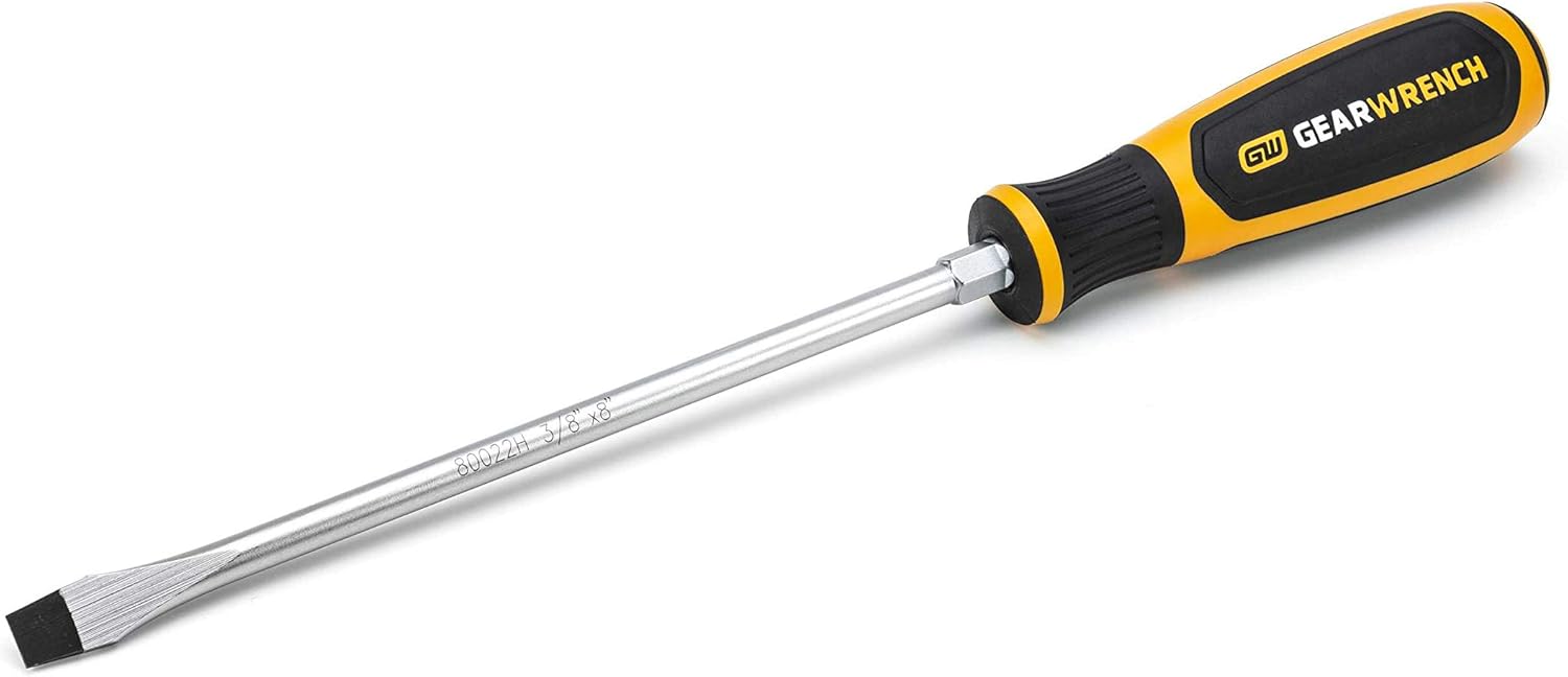 GEARWRENCH 1/4" x 8" Slotted Dual Material Screwdriver - 80022H