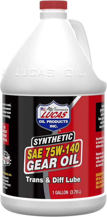 Lucas Oil 10122 Synthetic SAE 75W-140 Gear Oil - 1 Gallon