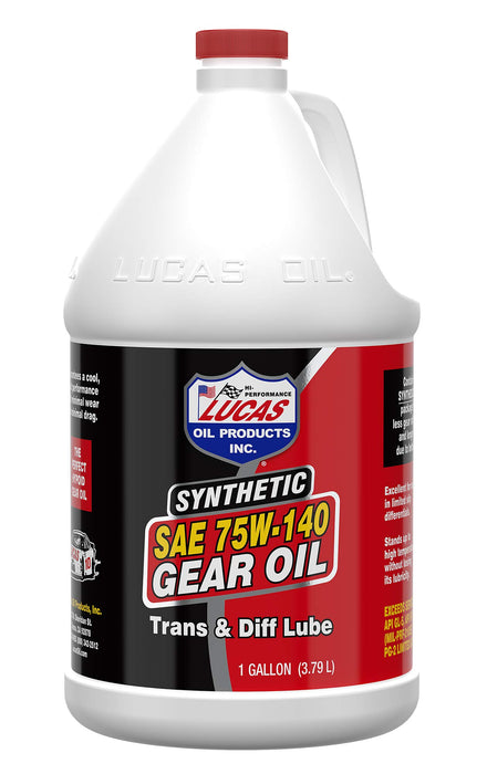 Lucas Oil 10122 Synthetic SAE 75W-140 Gear Oil - 1 Gallon