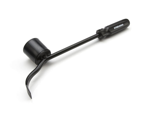 Steelman (75031) Hubcap Remover Tool for Auto Mechanics, Heavy-Duty Steel, Large Rubber Hammer Face, Wide Prying Blade, Secure Grip