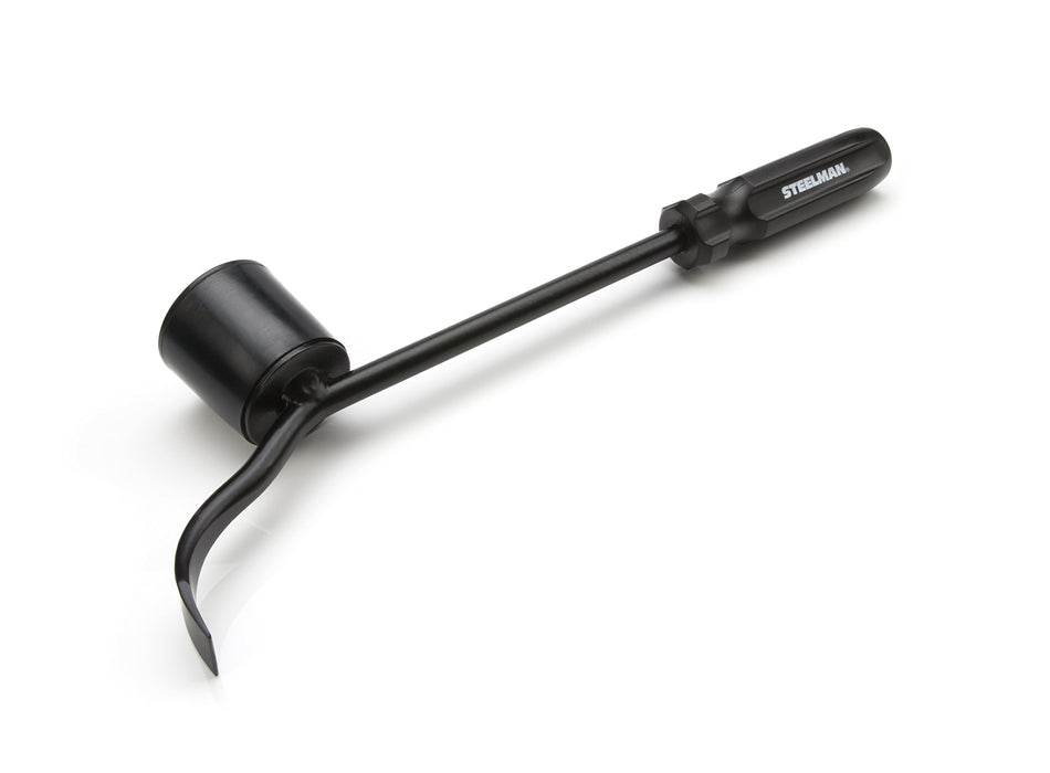 Steelman (75031) Hubcap Remover Tool for Auto Mechanics, Heavy-Duty Steel, Large Rubber Hammer Face, Wide Prying Blade, Secure Grip