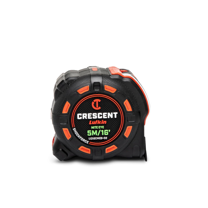 Crescent Lufkin 5 Meter / 16 Ft. SHOCKFORCE NITE EYE Tape Measure - L1316CMEB-02